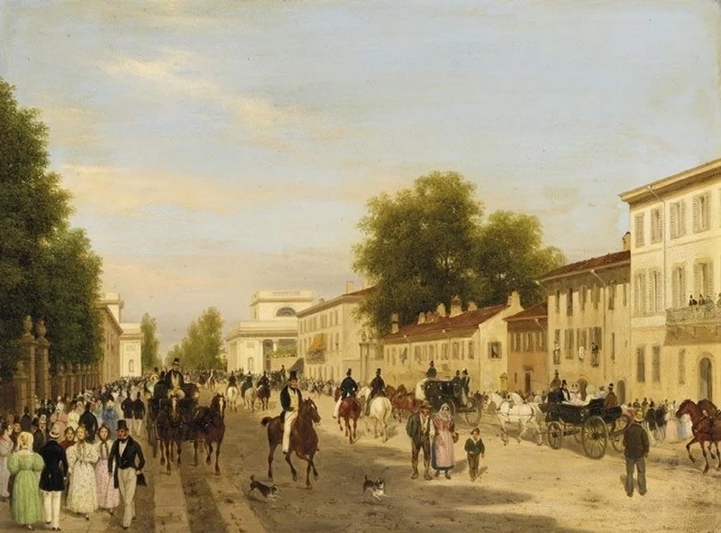 VEDUTA DEL CORSO DI PORTA ORIENTALEIN MILANO